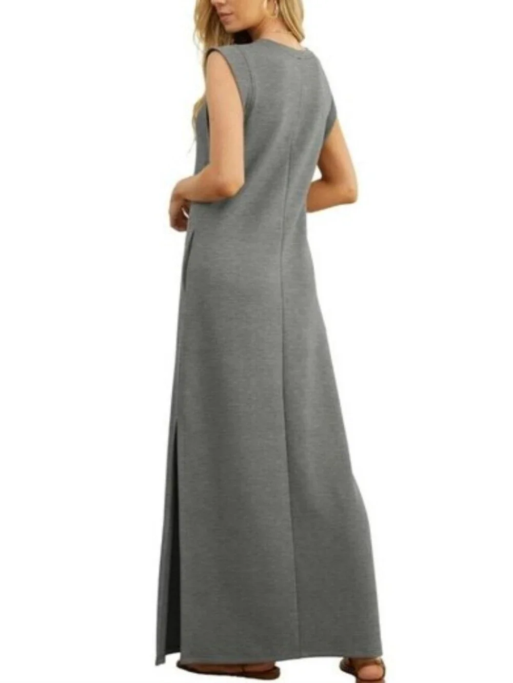 Grecerelle Heathered Grau Maxi Dress